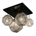 thumbnail image 6 of Meyda 161911 30 in. Nidos 4 Light Pendant, Mirror Black & Nickel, 6 of 7