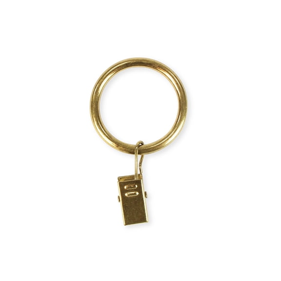 Lumi Home Furnishings 1-1/2 in. Clip Rings For 1 in. Curtain Rods