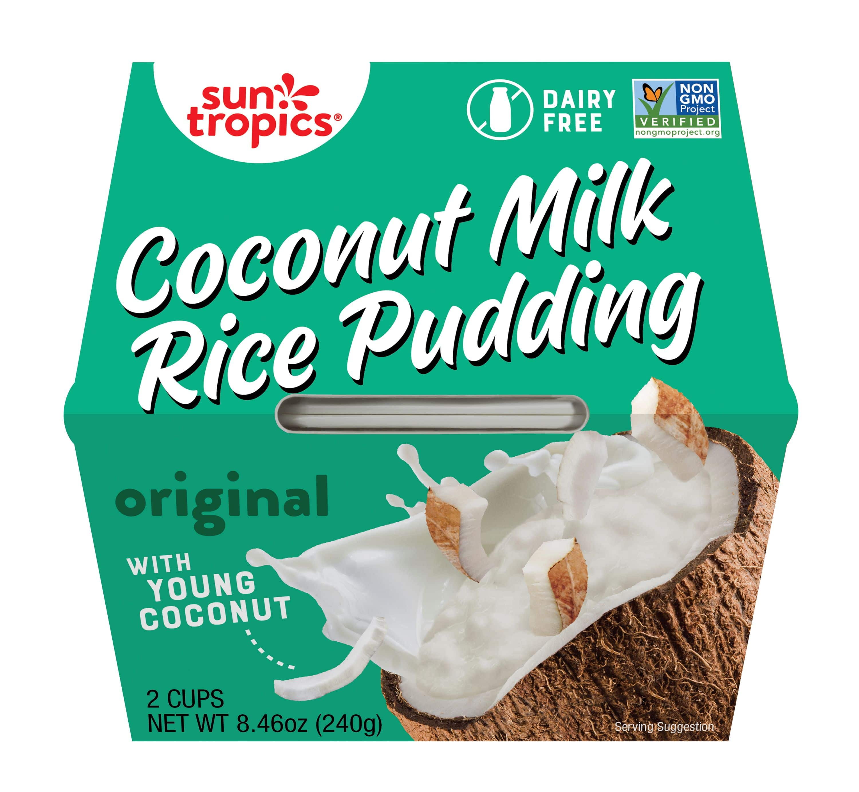 Sun Tropics Coconut Milk Rice Pudding, Original, 4.23 Oz Cups (12 Cups ...