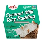 Sun Tropics Coconut Milk Rice Pudding, Original, 4.23 oz Cups (12 cups)
