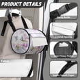 thumbnail image 6 of ZIATUBLE Floral Hummingbird Paper Dispenser Roll Round Paper Towel Storage Bag Universal Carrying and Storage Case Lightweight Camping Toilet Paper Holder Protection Decor Accessories, 6 of 7