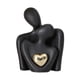 thumbnail image 1 of Estatua de pareja, estatua artística, decoración del hogar, regalo romántico, escultura abstracta moderna para Negro, 1 of 9
