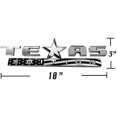 thumbnail image 2 of (Set of TEN) Muzzys American Flag Texas Edition Emblem Badge 3M Stick on COMPATIBLE WITH: Silverado, Sierra, Tundra, Tacoma, Fender, Tailgate Door Car Truck BLACK AND WHITE SUBDUED, 2 of 6