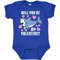 thumbnail image 3 of Inktastic Will You Be My Valentine with Cute Shark and Hearts Boys or Girls Baby Bodysuit, 3 of 5
