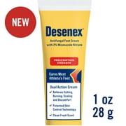 Desenex Anti-Fungal Foot Cream, 1oz, Prescription-Strength Miconazole Nitrate