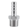 thumbnail image 2 of CONECTOR DE DE MANGUERA DE PUAS DE MONTAJE DE TUBERÍA DE ROSCA MACHO SS304 DE ACERO INOXIDABLE BSP 1OR8 "~ 3or4", Adaptador de 15 mm, Junta de Montaje rápido de Plomería,, 2 of 7