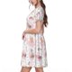 thumbnail image 2 of Disketp Swan And Flowers para Vestido de Manga Corta para Mujeres, Vestidos de Verano para Mujeres, Casual y Holgado para la Playa, 2 of 6