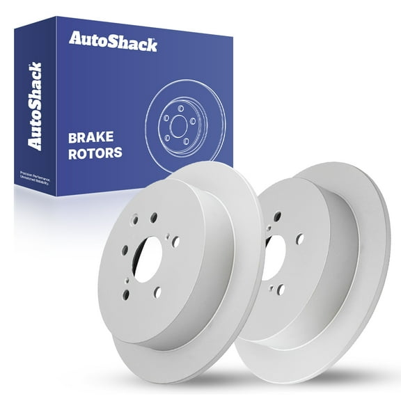 AutoShack Rear Solid Coated Brake Rotors 2-PC Set Replacement for 2011-2020 Toyota Sienna 2014-2019 Toyota Highlander 2010-2015 Lexus RX350 2010-2015 Lexus RX450h ArmorStop 12.17" (309 mm)