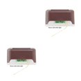 thumbnail image 4 of facefd 1/2/3/5 LED Solar Lamp Path Stair Outdoor Waterproof Wall Light Garden Landscape Brown Shell White LED 2PCS, 4 of 6