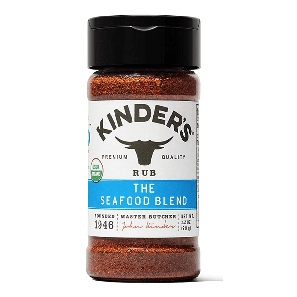 Kinder's Organic Seafood Blend Rub, Prem Quality Seasoning, MSG Free