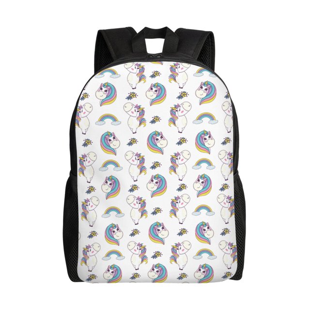 Balery Funny Kawaii Unicorns Dancing Mochila - Mochila Estilosa y Duradera para Laptop de 15 Pulgadas con Tela Oxford Impermeable