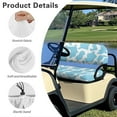 thumbnail image 6 of Yuyamidu Blue Cow Print Golf Cart Seat Covers Cute Golf Cart Bench Seat Cover Breathable Backrest Cover for Club Cars and More 2-Seats Cart, Set of 2, 6 of 7