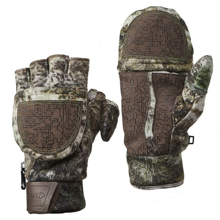 Brown Camouflage Glove - Mossy Oak Mountain Country Youth Pop-Top Gloves