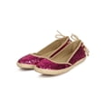 thumbnail image 5 of Bumper EB38 Women Glitter Round Toe Espadrille Lace Up Back Flat, 5 of 5