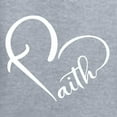 thumbnail image 5 of Wild Bobby Heart Made Of Faith Inspirational/Christian Women Standard V-Neck Tee, Heather Grey, XX-Large, 5 of 5