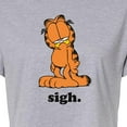 thumbnail image 3 of Garfield - Sigh Garfield - Juniors Cropped Cotton Blend T-Shirt, 3 of 5