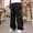 Black, variant on Retro- Casual Denim Jeans with Polka Dot Pattern - Relaxed Wide Leg Straight Pants for Everyday Comfort and Easy Daily Wear