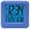Blue, variant on Equity Digital Cube Alarm Clock with On-Demand Backlight, 70913