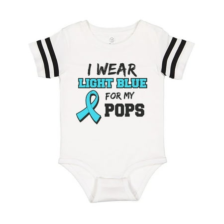 

Inktastic I Wear Light Blue For My Pops Gift Baby Boy or Baby Girl Bodysuit
