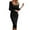 C80/Black, variant on Vividxx Dresses For Women Elegant Sweater Dress Long Ribbed Knitted Bodycon Turtleneck Slit Hem Casual Winter Pullover Maxi Dress Fashion Clothing