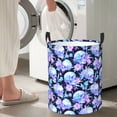 thumbnail image 5 of Sikiie flower Skull star Print Round Dirty Clothes Basket, Waterproof Standing Foldable Storage Basket, for Laundry Room, Bedroom, Bathroom Storage-Medium, 5 of 6