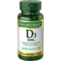 Nature's Bounty Vitamin D3 1000 IU Immune Health, 120 Softgels