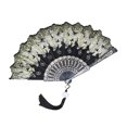 thumbnail image 1 of CSChome Bronzing Butterflies Folding Fan Bronzing Butterflies Folding Hand Fan: Elegant Tassel, Catwalks Dance Performance Props, 1 of 7