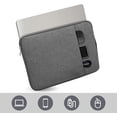 thumbnail image 3 of 13 Inch Laptop Sleeve Case Waterproof Laptop Bag Macbook Air Bag(Grey), 3 of 5