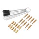 thumbnail image 4 of Kit de chorros de piloto lento principal de carburador de 32 piezas con cepillo limpiador de carburador de repuesto para KAWASAKI ATV Dirt Bike, 4 of 6