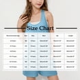 thumbnail image 3 of MKOSPLRT Jumpsuits for Girl Shorts 4-15 Years Scoop Neck Sleeveless Tank Top Romper Shorts Solid Racerback Wide Leg Jumpers with Pocket, 3 of 8