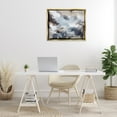 thumbnail image 3 of Stupell Industries Grey Organic Abstract Abstract Painting Gold Floater Framed Canvas Art Print Wall Art, 31 x 25, 3 of 10