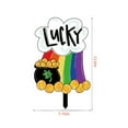 thumbnail image 3 of MXTPOV St Patricks Day Decorations Outdoor, Gnomes Lucky Rainbow Garden Stakes for Lawn Patio Yard, Yard Signs for Garden Decor, Home Decor, 3 of 5