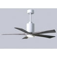 thumbnail image 6 of Patricia-5 five-blade ceiling fan in Textured Bronze finish with 52” solid walnut tone blades and dimmable LED light kit&nbsp;, 6 of 7