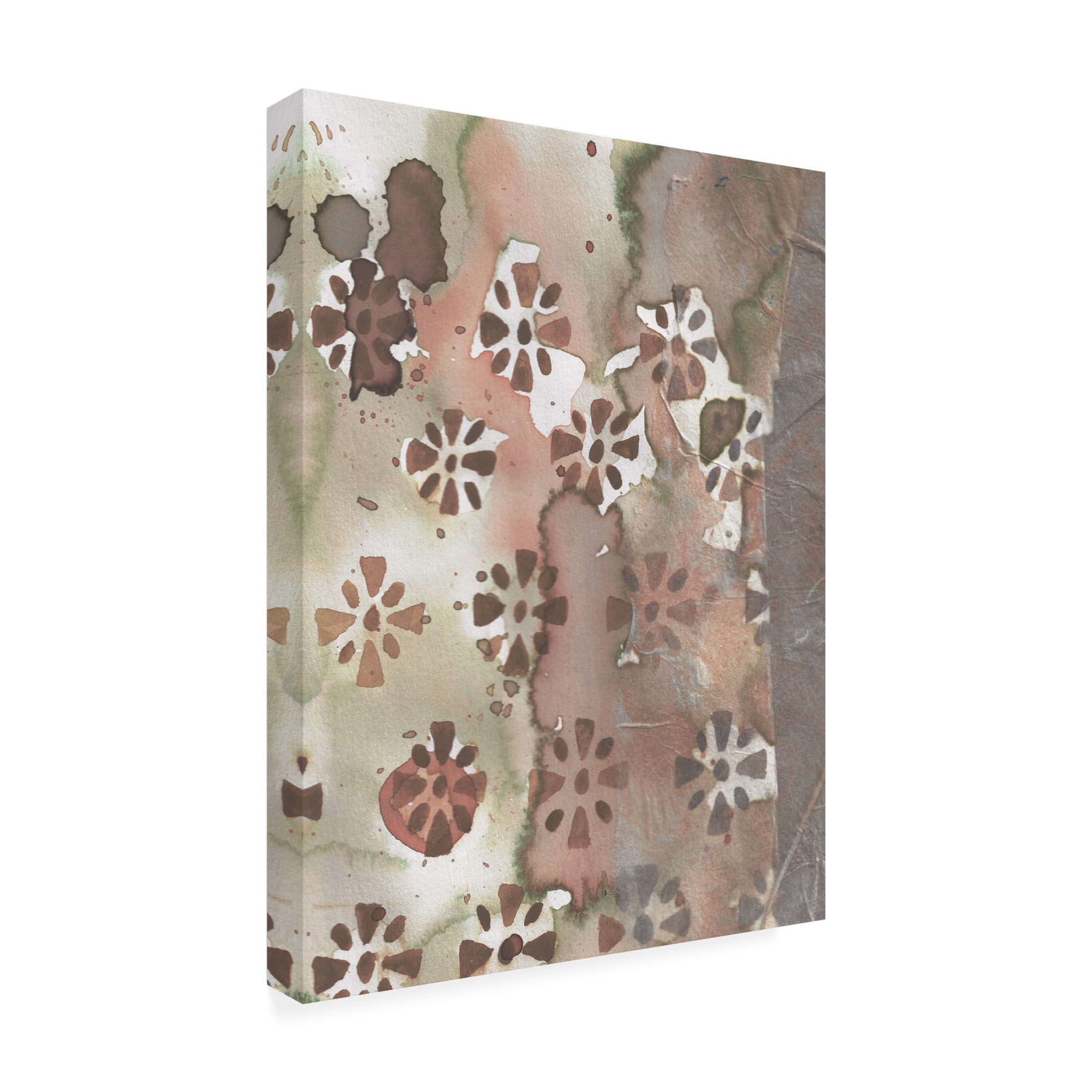Canvas Wall Art - Maliq 'Pattern Of Life' Wall Art for Living Room, Bedroom, or Office Décor by Trademark Fine Art - 24 x 32 Inches