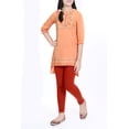 thumbnail image 2 of Girl's woven top Cadium orange, 2 of 5