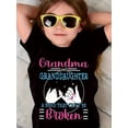 thumbnail image 1 of Camisetas a juego para abuela y nieta: bonito estampado "Un vínculo inquebrantable". Camiseta blanca de manga corta para niña, de algodón suave, ideal para conjuntos de verano., 1 of 6