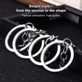 thumbnail image 2 of Enqiretly Key Chain Ring Metal Door Keychain Holder Hanging Buckle Travel School Work Backpack Handbag Bag Keyring Woman Man, 2 of 6