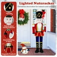 thumbnail image 4 of Gymax 2PCS 5 FT Lighted Nutcracker Soldier Christmas Decoration w/Glitter Sword Outdoor, 4 of 6