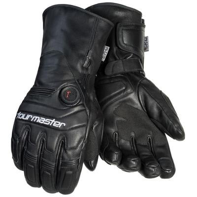 Tour Master Synergy 7.4 Battery Heated Leather Glove, Black