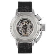 Limited Edition U-Boat Chimera Blu Automatic Stainless Steel Blue Dial Black Leather Strap Date Mens Watch 9602