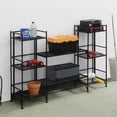 thumbnail image 4 of Convenience Concepts Xtra Storage 3-Tier Metal Folding Shelves with in Black, 4 of 8