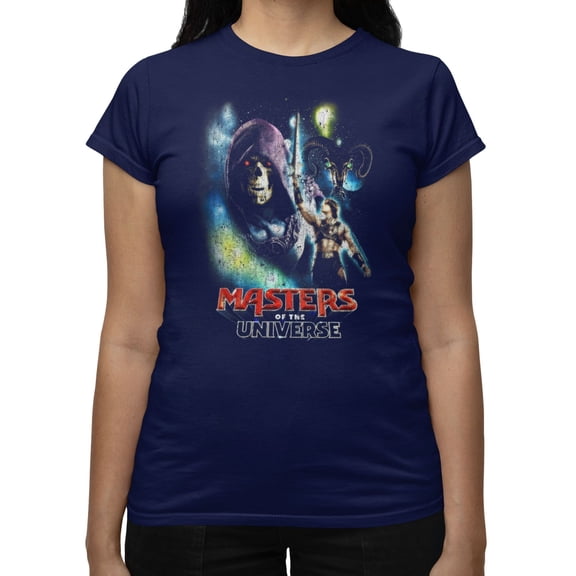 Masters Of The Universe Movie Skeletor And HeWomen's T Shirt (Navy, S-XXL)