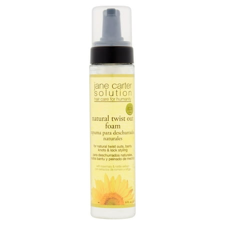 Jane Carter Solution Natural with Rosemary and Nettle Extract Twist Out Foam, 8 oz Pump, Unisex
