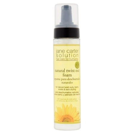 Jane Carter Solution Natural with Rosemary and Nettle Extract Twist Out Foam 8 fl. oz. (Best Products For Flat Twist Out)