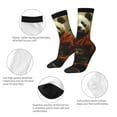 thumbnail image 3 of Fuzoiu Jungle Meditating Panda Print Athletic Crew Socks for Men & Women,Casual Crew Socks,Above Ankle Crew Socks for Business, Casual, 3 of 6