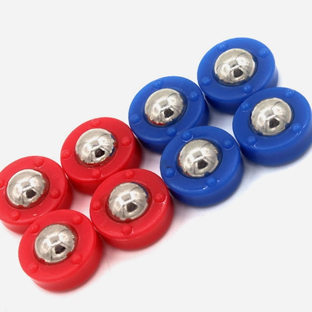 OULII 32 Pcs Rouleaux de Shuffle de Rechange Rouges Ronds Fournitures de Shuffleboard pour Matchs Compétitifs