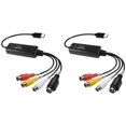 thumbnail image 1 of 2X AV to USB C Converter Video Capture Card Adapter 1 Channel AV NTSC PAL Video S Video/Composite to USB Converter, 1 of 5