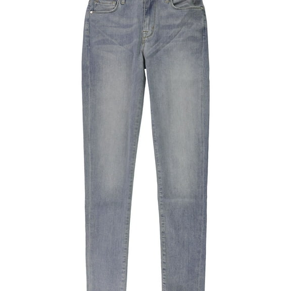 DSTLD Womens Faded Boyfriend Fit Jeans, Blue, 25