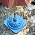 thumbnail image 4 of DOLITY Base de Parapluie Remplissable Carrée Support de Parapluie sur Pied Poteau de Parapluie Bleu, 4 of 9