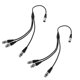 thumbnail image 5 of KAKOWELY 2Ud Adaptador Divisor De Micrófono Xlr 1 A 3 Con Cable Aislado Para Grabación Profesional Negro, 5 of 8